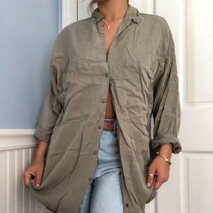 Olive Green Dress Shirt